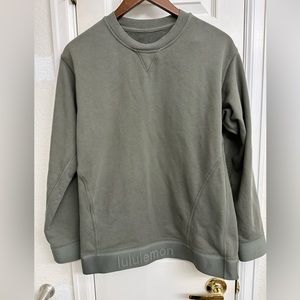 Lululemon All Yours Crew *Refreshed, Sage Grey, Sz 8, SMALL HOLE ON BACK